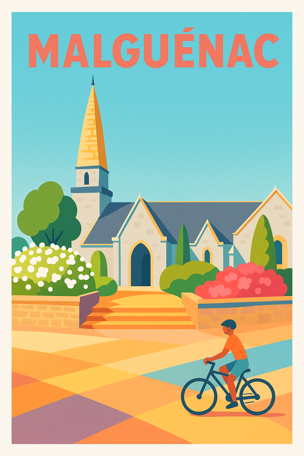Affiche de Malguénac - Charme et sérénité en Bretagne