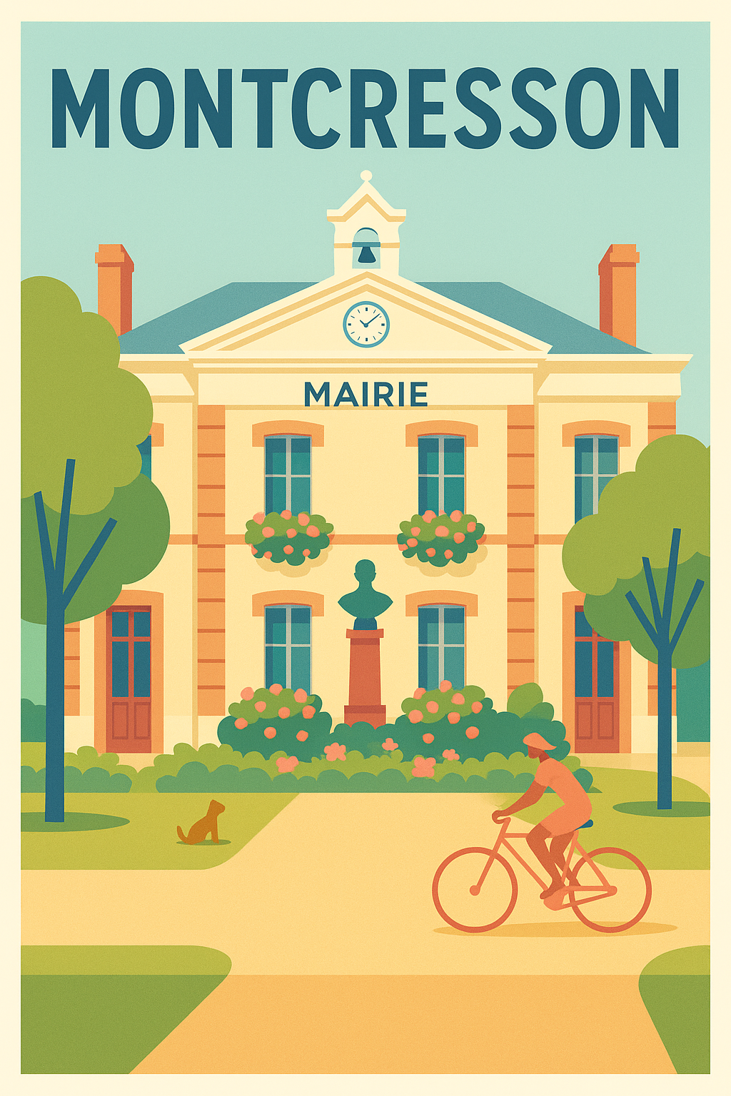 Affiche de Montcresson - Le charme intemporel de la mairie