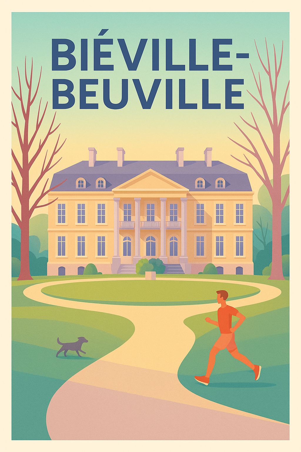 Affiche de Biéville-Beuville - Charme et Sérénité en Normandie