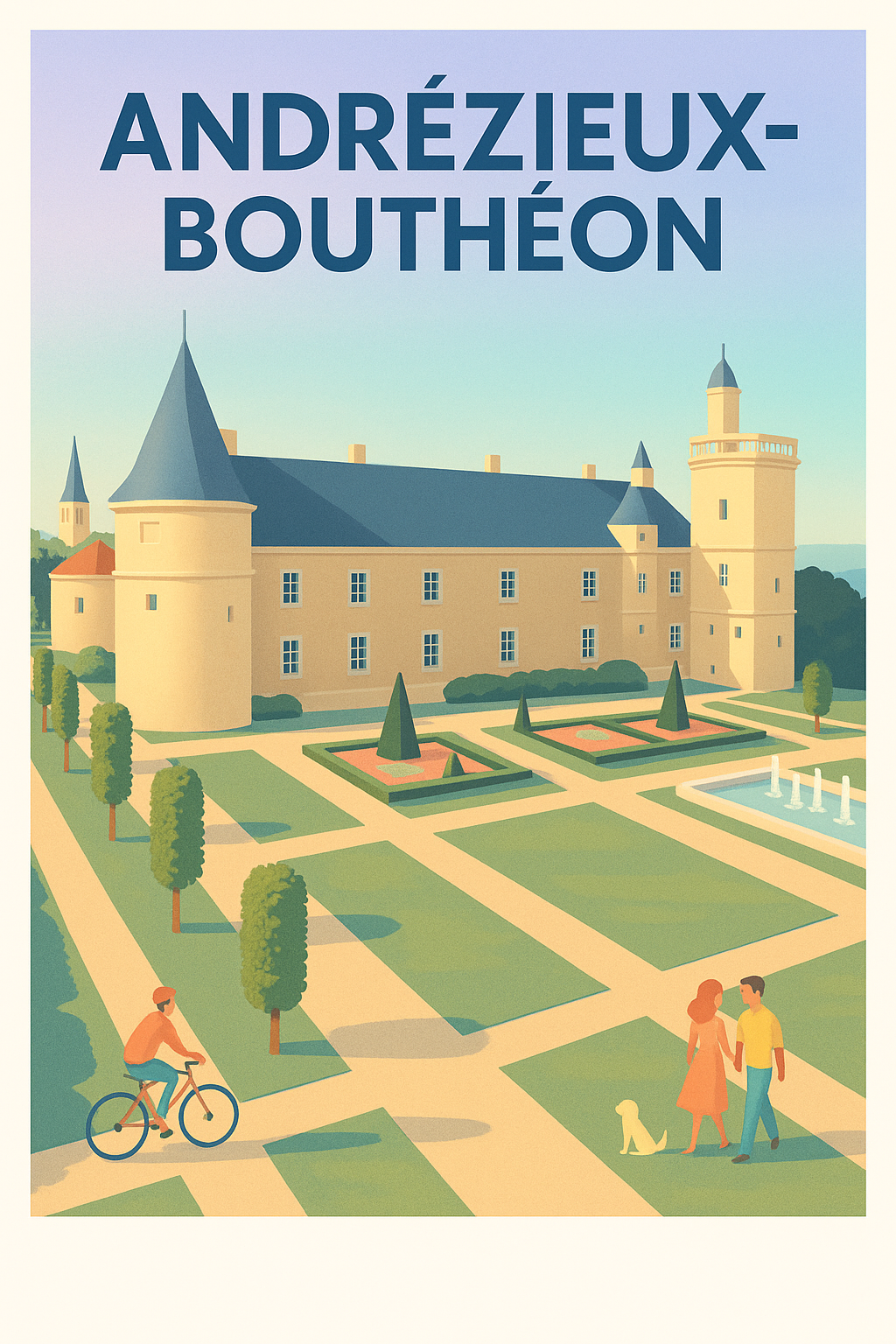 Affiche de Andrézieux-Bouthéon - Élégance et sérénité au château