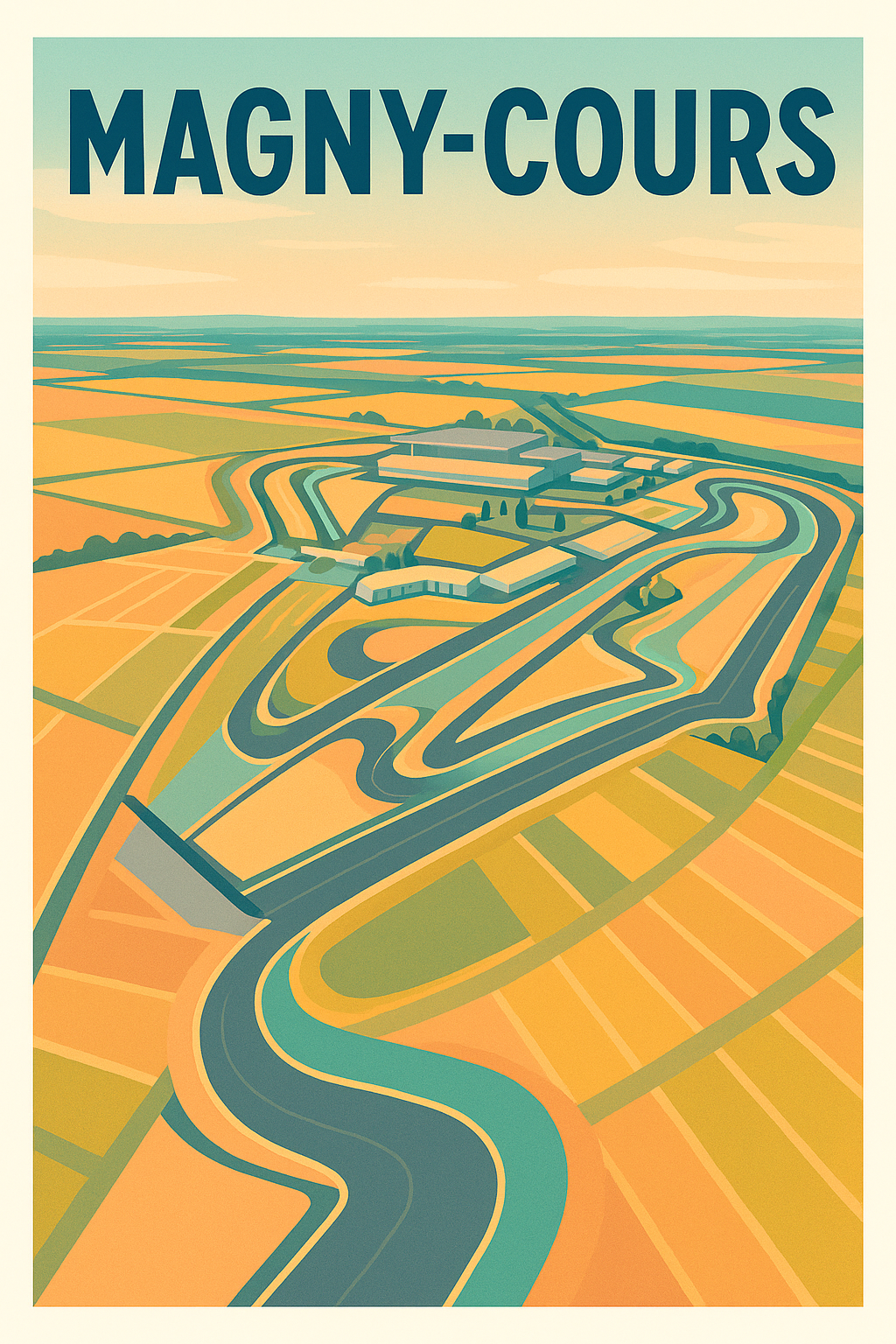 Affiche de Magny-Cours - L’élégance du circuit mythique