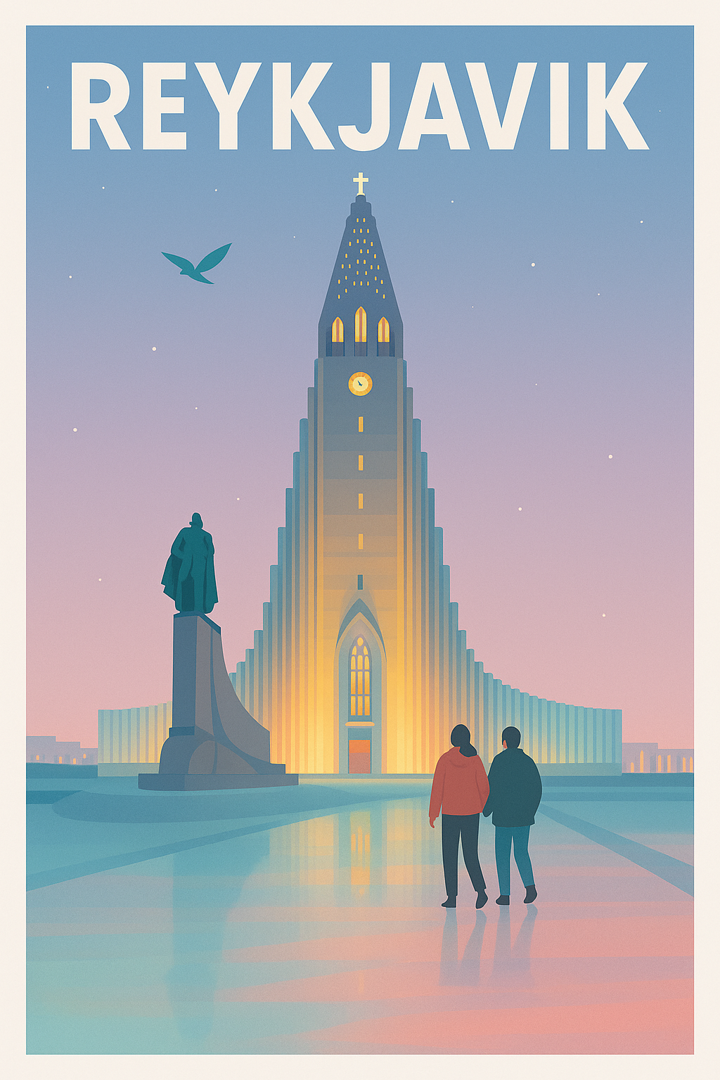 Affiche de Reykjavik - Lumières et mystère au cœur de l'Islande