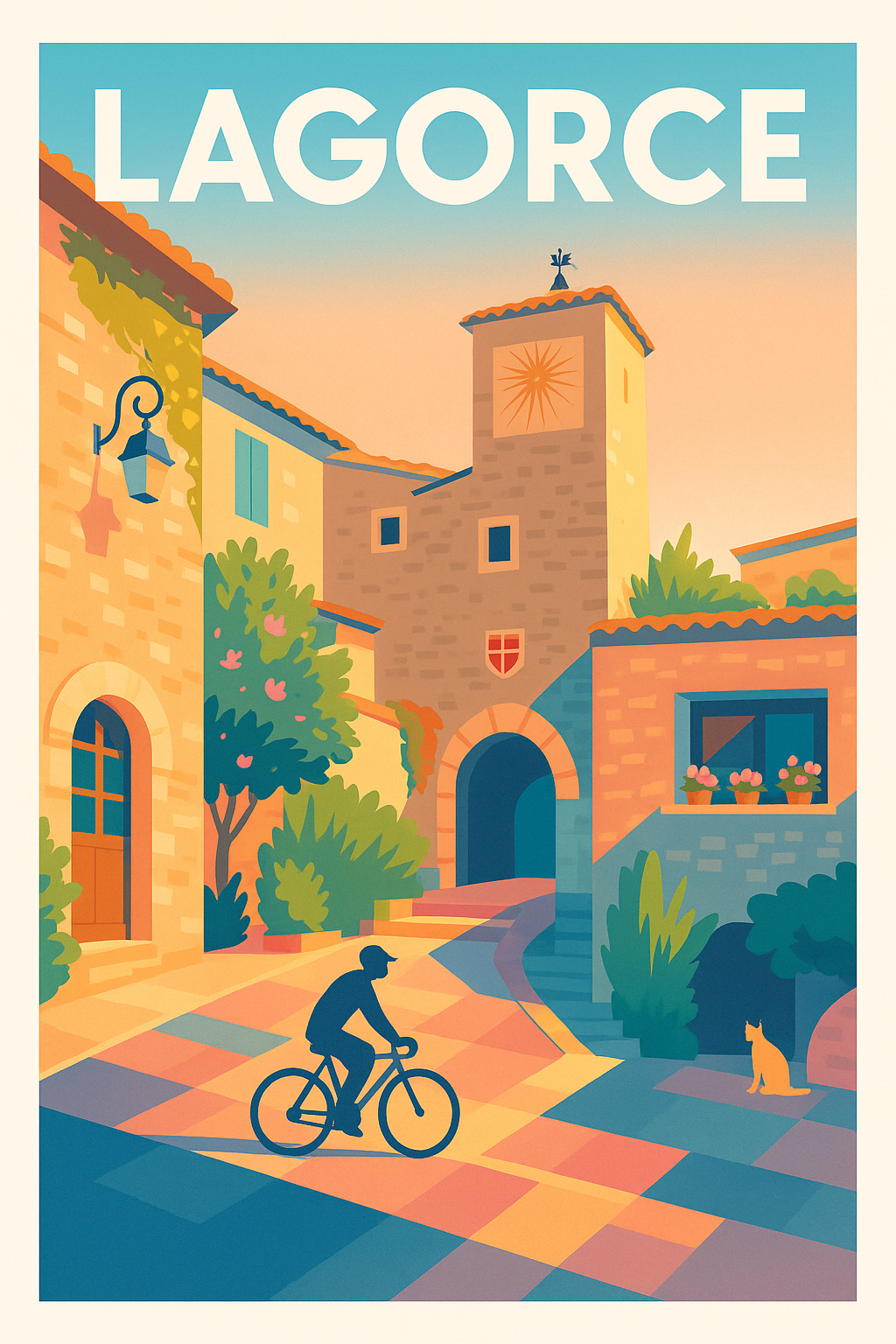 Affiche de Lagorce - Charme et sérénité en Ardèche