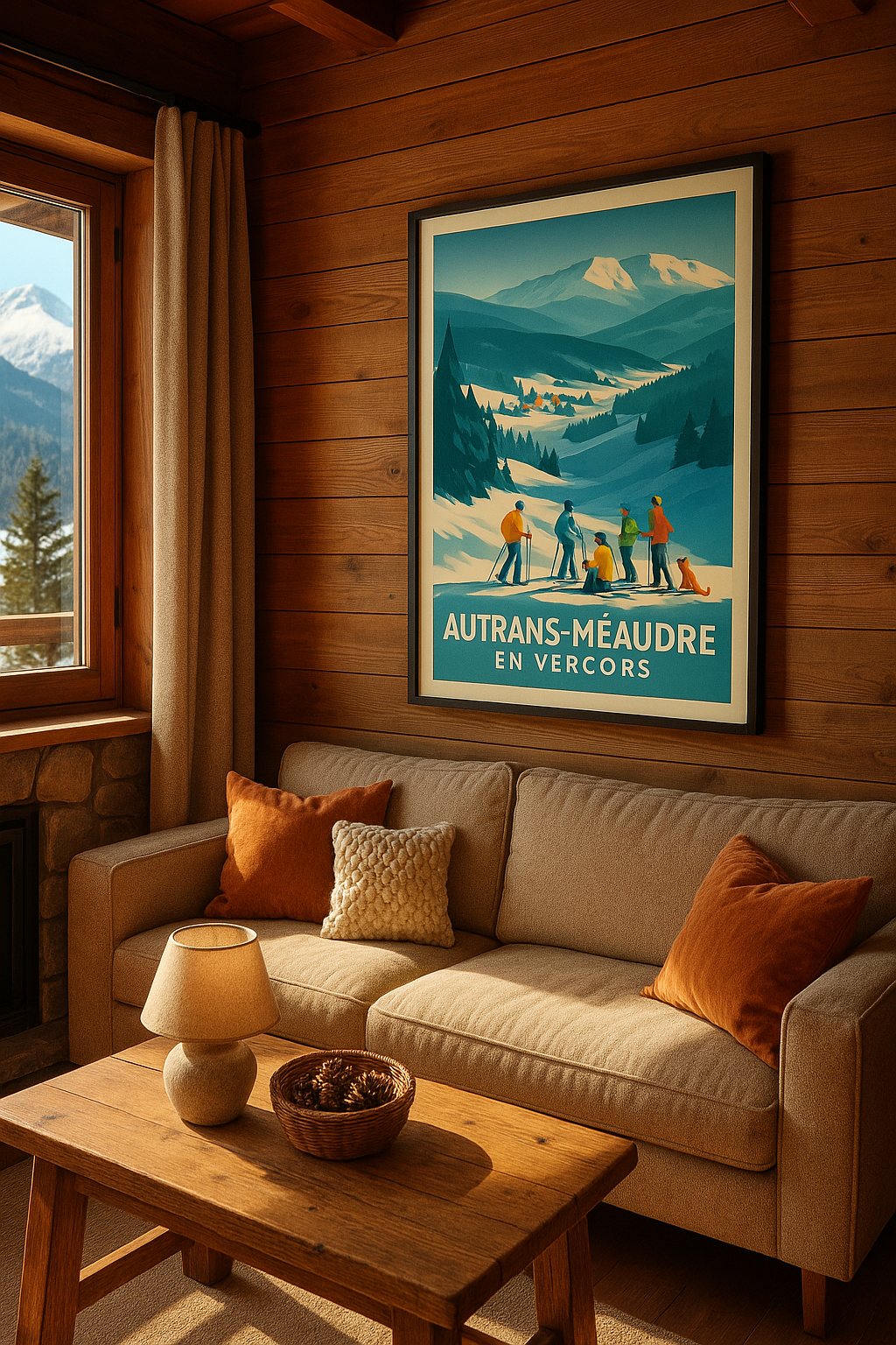 Mise en situation Affiche de Autrans-Méaudre - Hiver en Vercors, charme et nature