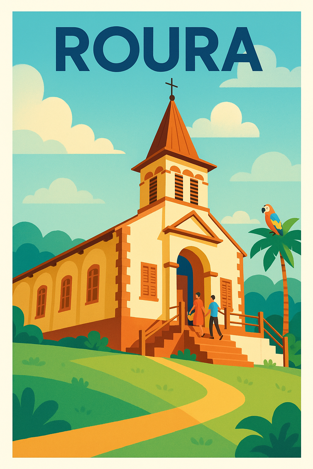 Affiche de Roura - Une invitation au charme tropical et paisible