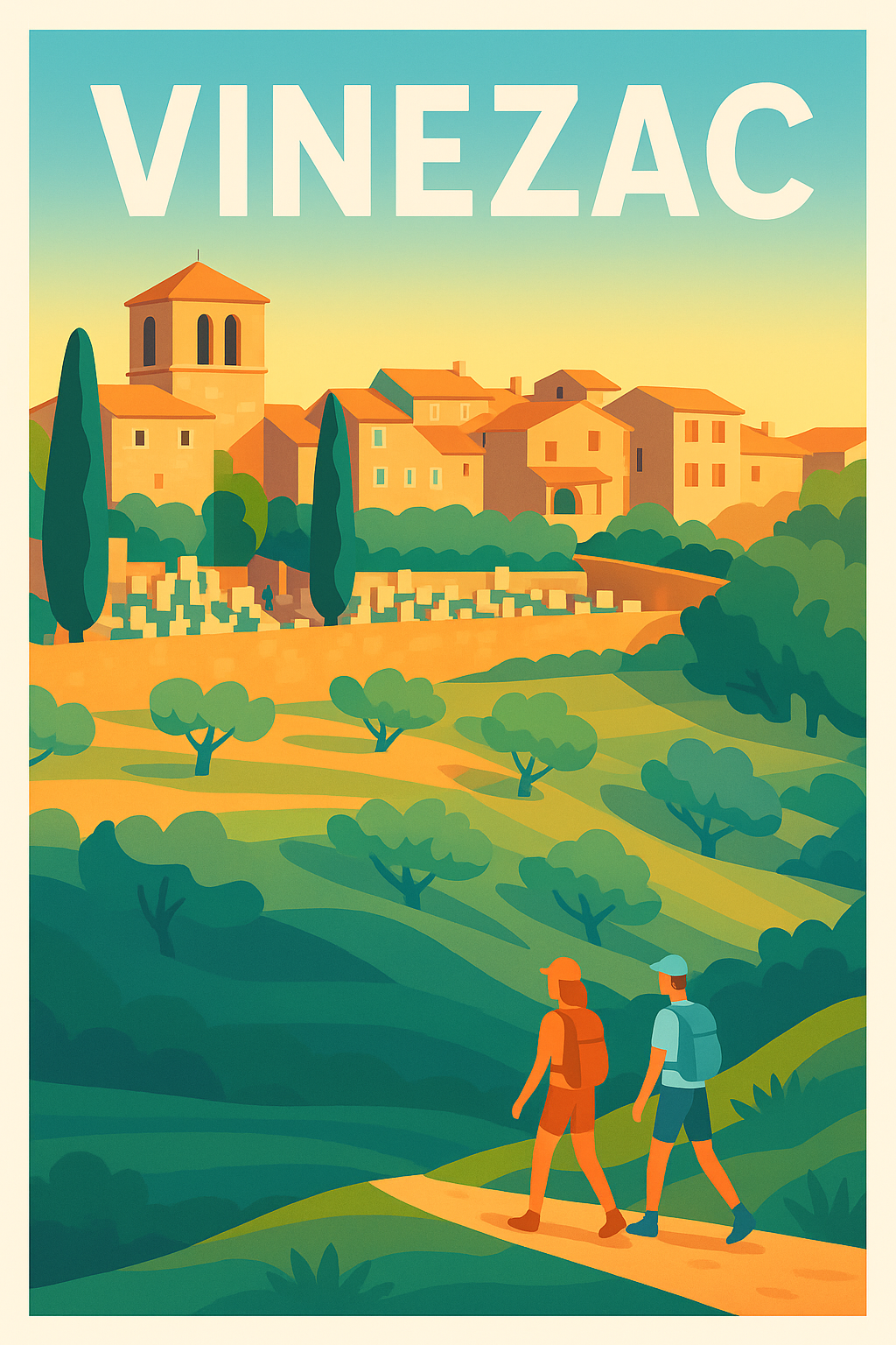 Affiche de Vinezac - L'évasion bucolique en Ardèche