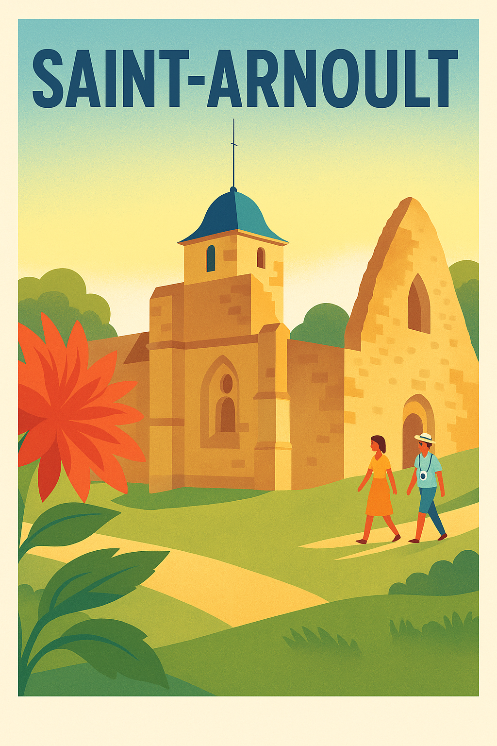 Affiche de Saint-Arnoult - Promenade au cœur du patrimoine