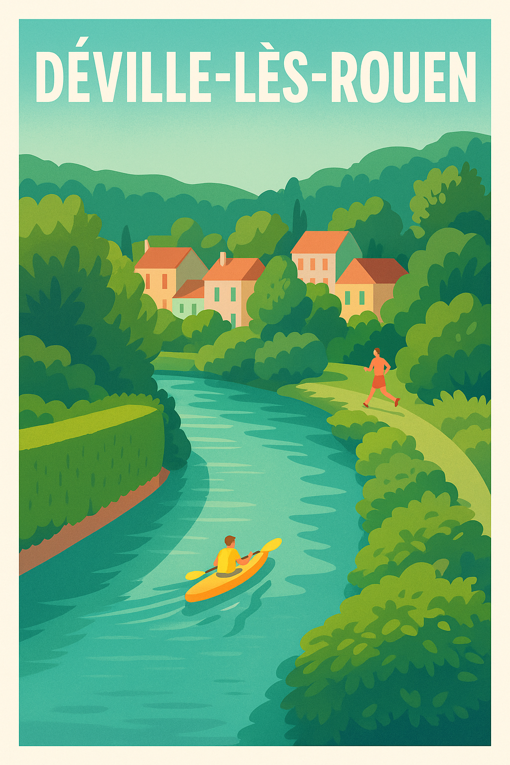 Affiche de Déville-lès-Rouen - Évasion au fil de l'eau