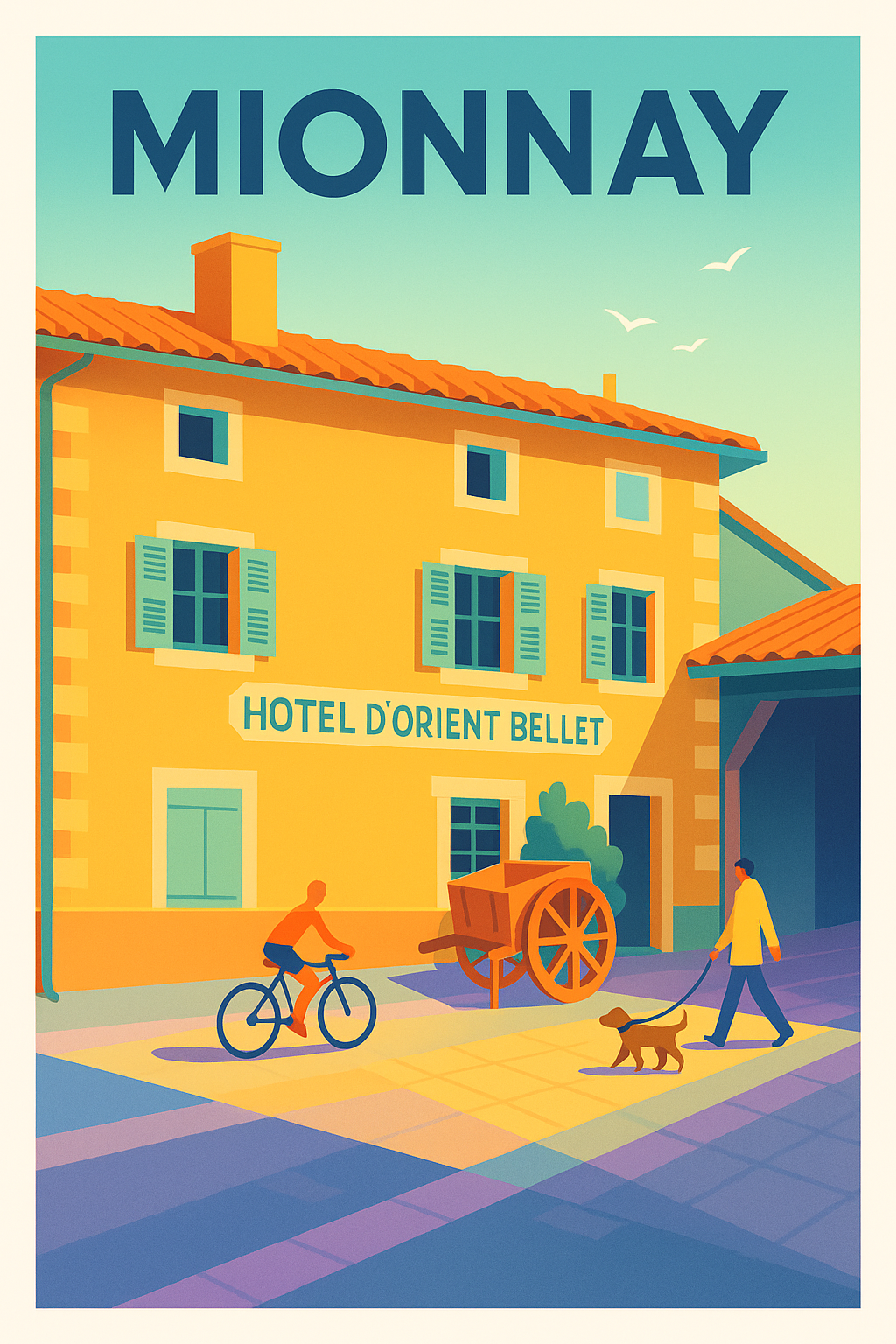 Affiche de Mionnay - Un coin de charme authentique