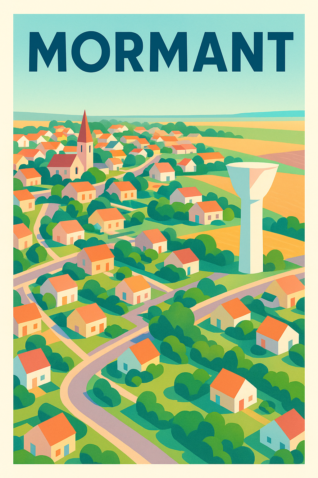 Affiche de Mormant - L'élégance d'un village paisible