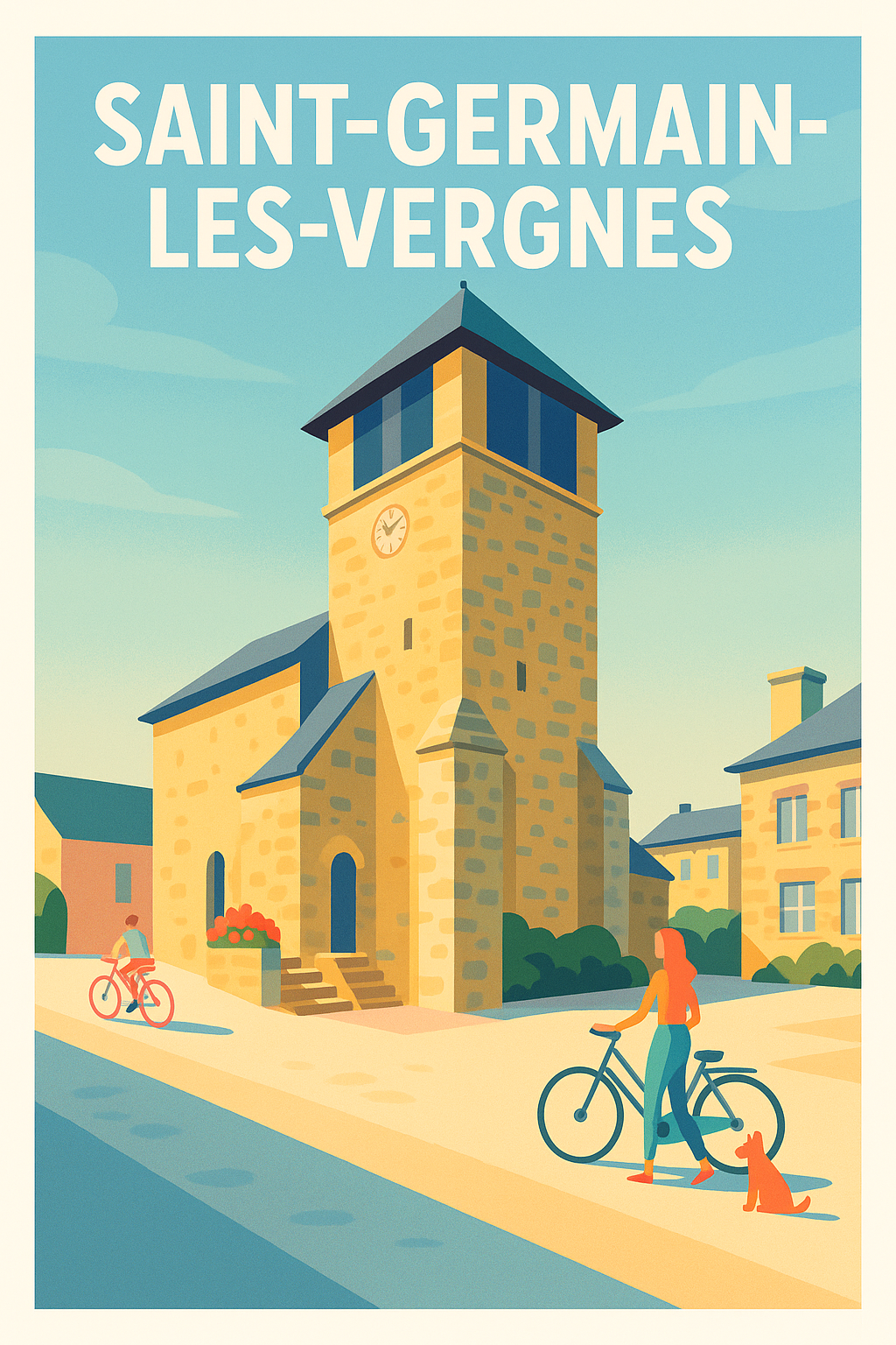 Affiche de Saint-Germain-les-Vergnes - Charme et Sérénité au Cœur du Village