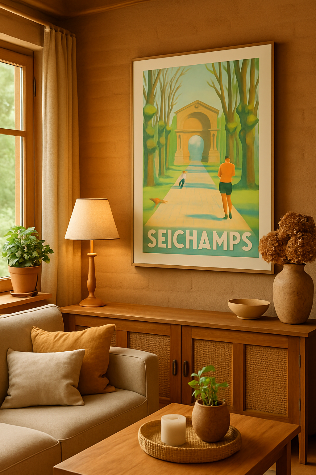 Mise en situation Affiche de Seichamps - Promenade et éclat de nature