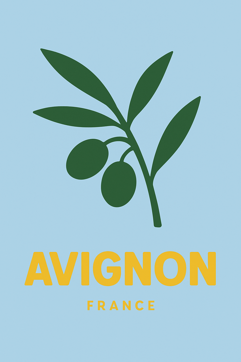 Affiche de Avignon - Élégance et simplicité provençale