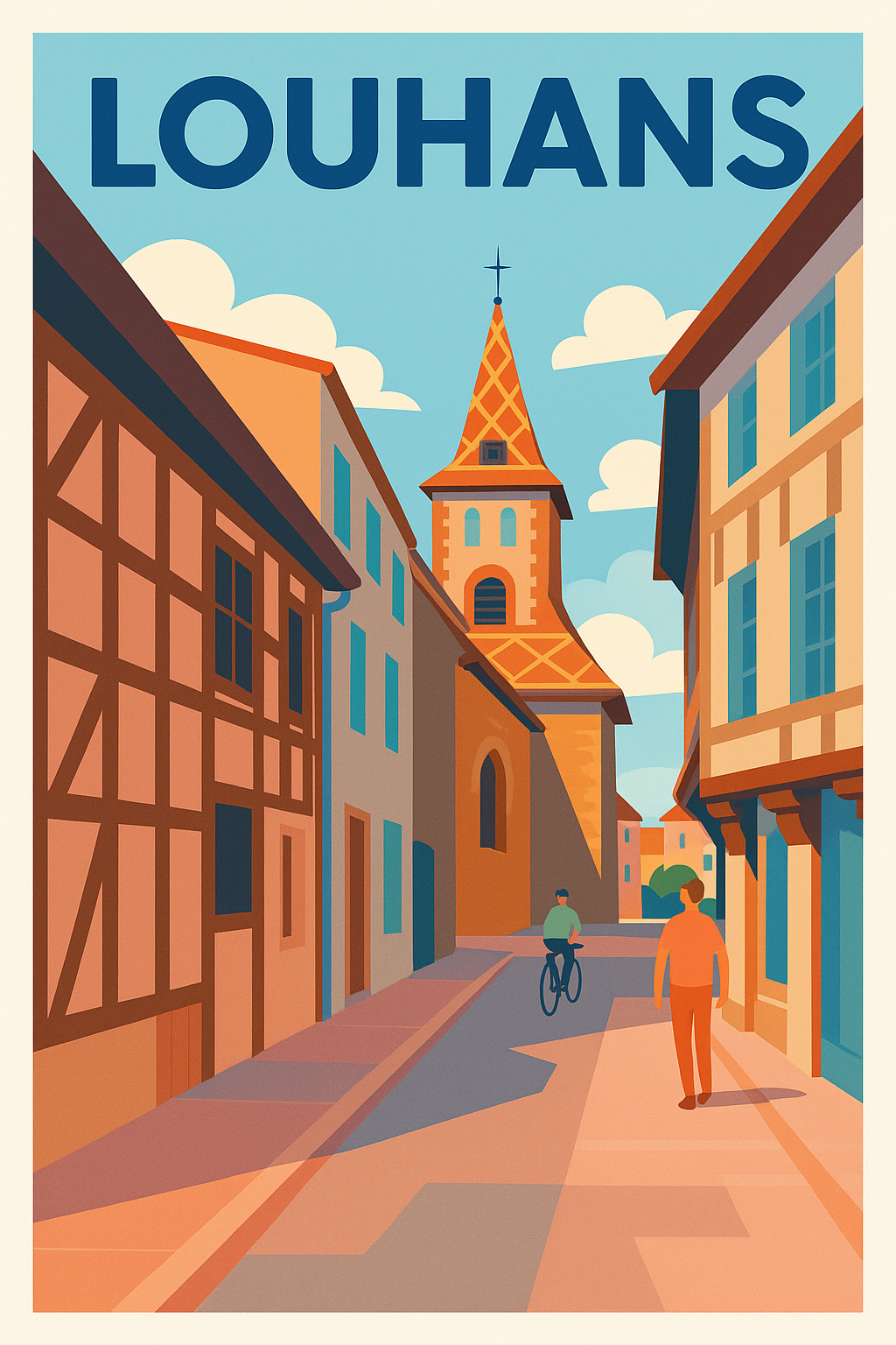 Affiche de Louhans - Charme et calme au cœur de la vieille ville