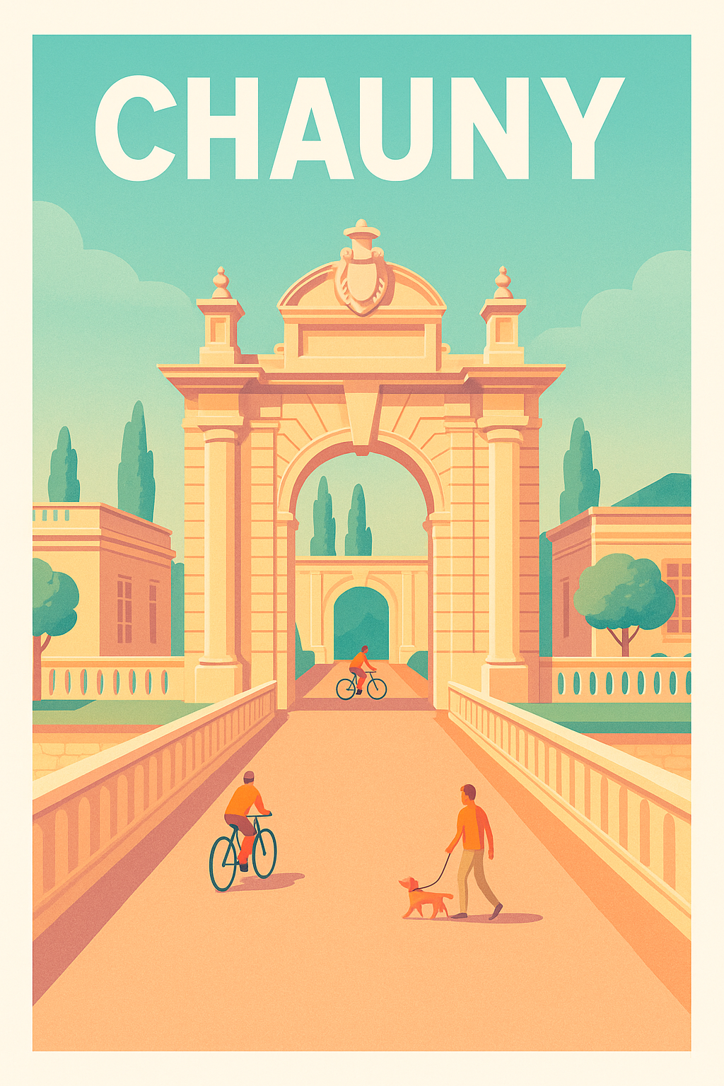 Affiche de Chauny - Escapade au cœur de l'architecture classique