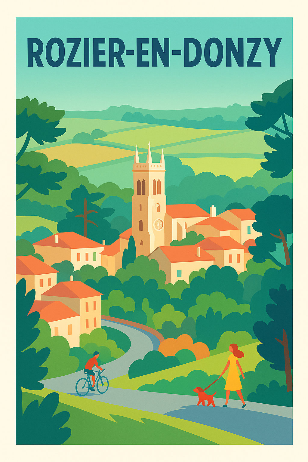 Affiche de Rozier-en-Donzy - Charme bucolique au cœur de la campagne