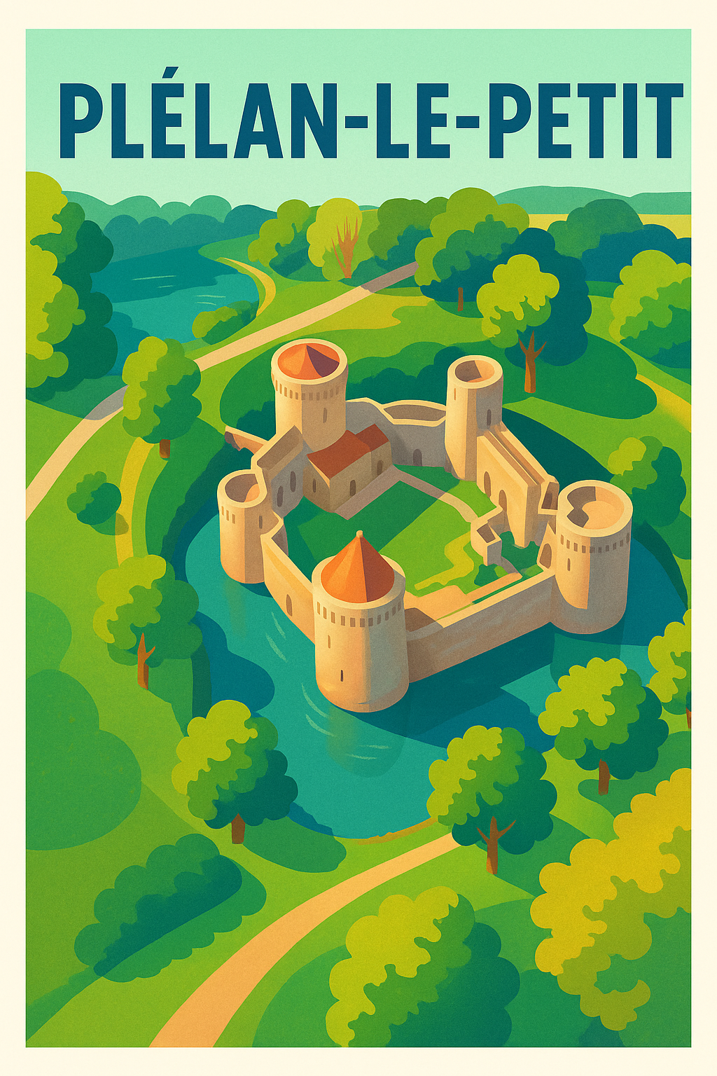 Affiche de Plélan-le-Petit - Le charme du patrimoine médiéval
