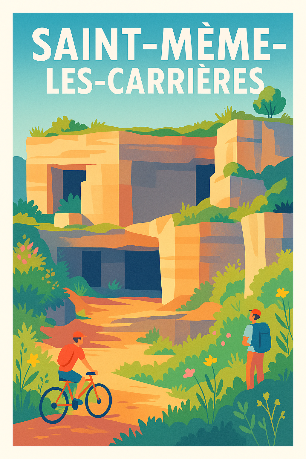 Affiche de Saint-Même-les-Carrières - Aventure et nature au cœur des carrières