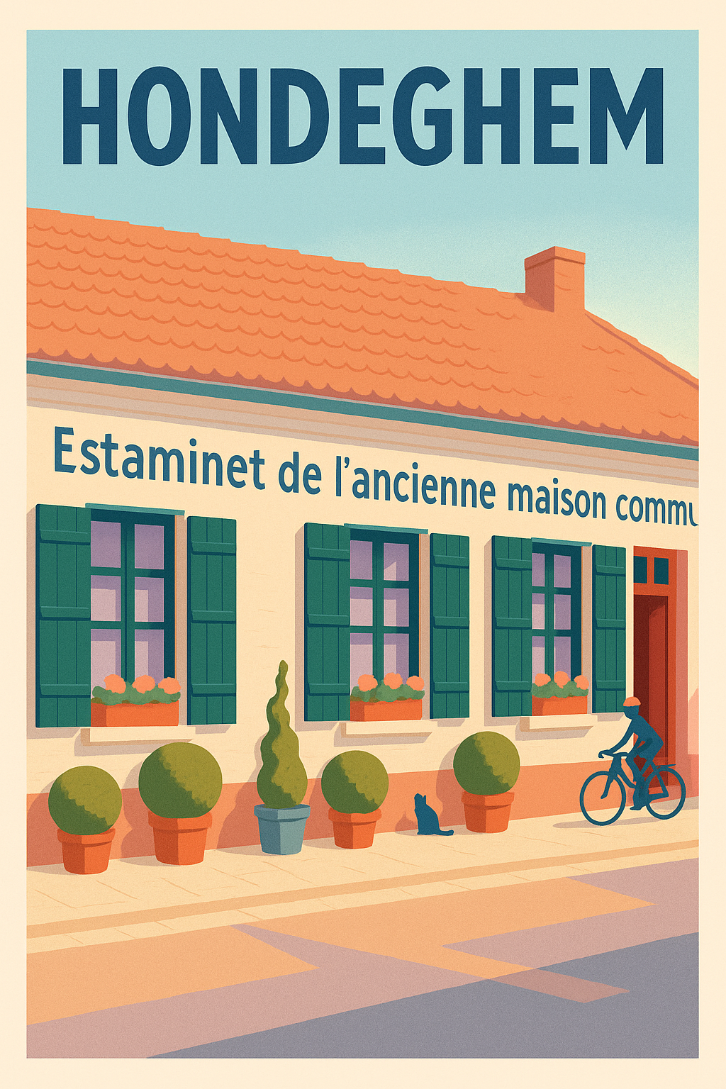 Affiche de Hondeghem - Charme et sérénité de l'estaminet traditionnel