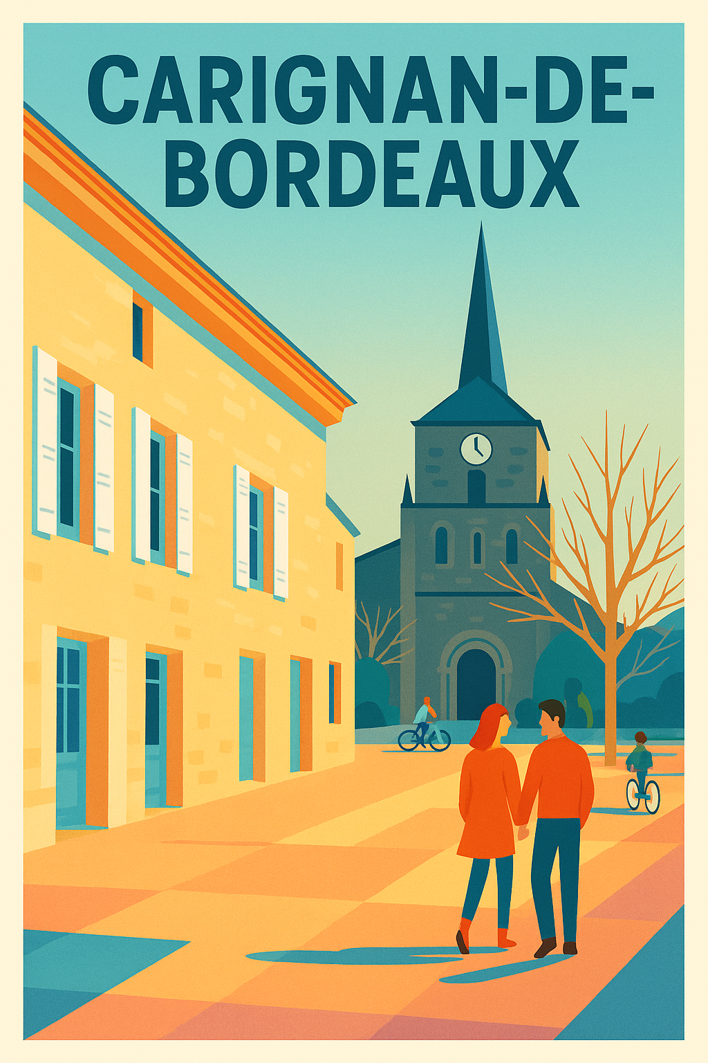 Affiche de Carignan-de-Bordeaux - Promenade sous le charme historique