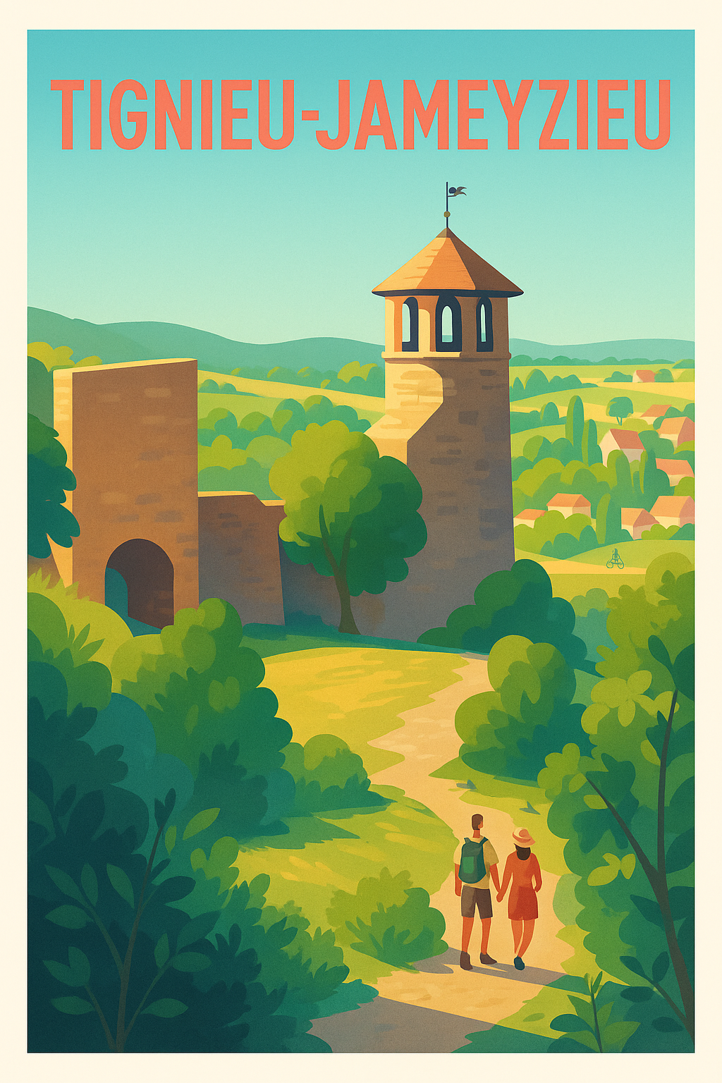 Affiche de Tignieu-Jameyzieu - Promenade au cœur de l'histoire