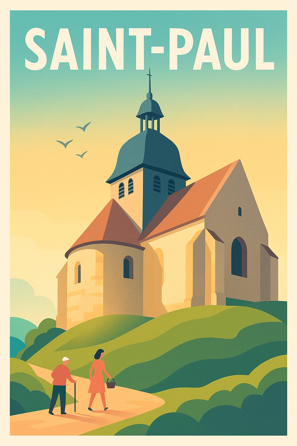 Affiche de Saint-Paul - Charme et sérénité au cœur de la campagne