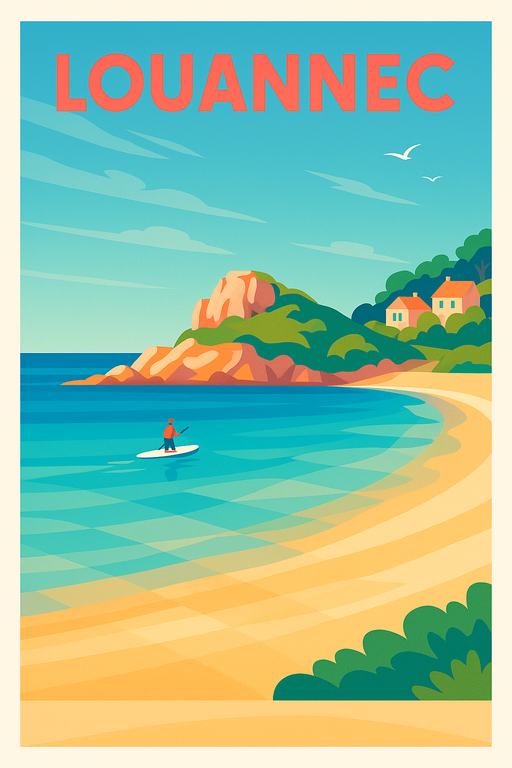 Affiche de Louannec - Évasion et douceur bretonne au bord de la mer