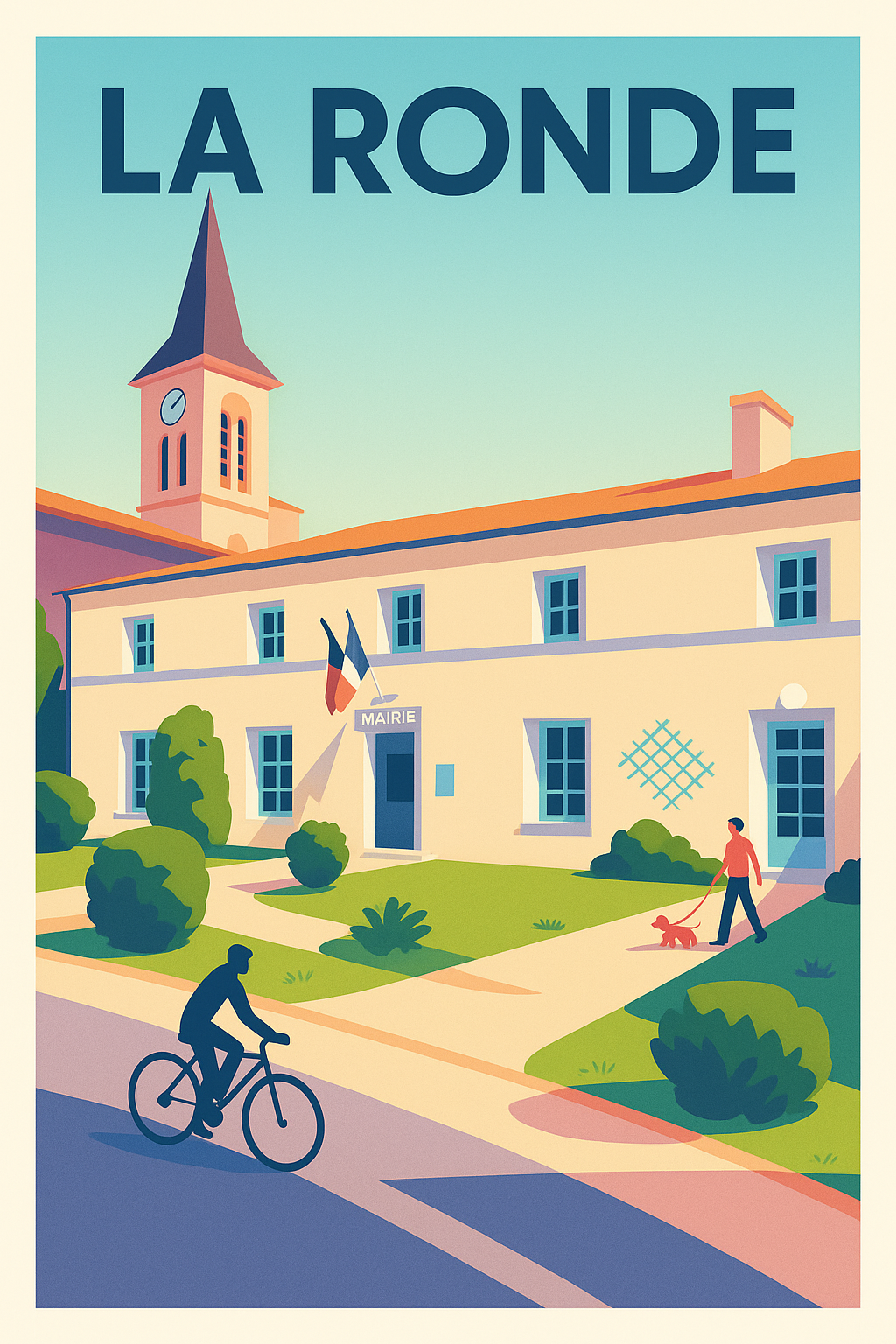 Affiche de La Ronde - Charme paisible du village français