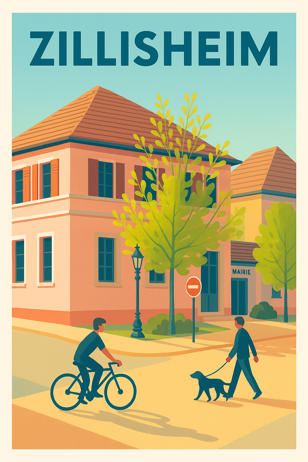 Affiche de Zillisheim - L'art de vivre au cœur de la commune