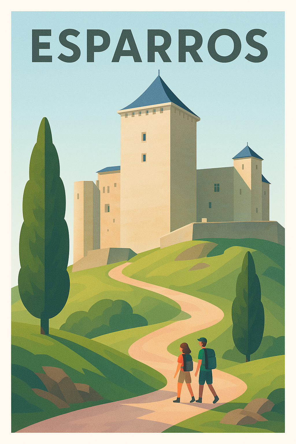 Affiche de Esparros - Promenade au Château des Cimes