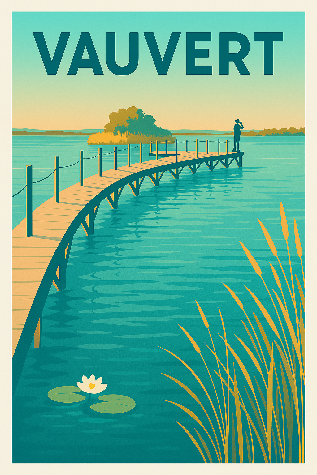 Affiche de Vauvert - Évasion au bord de l'eau