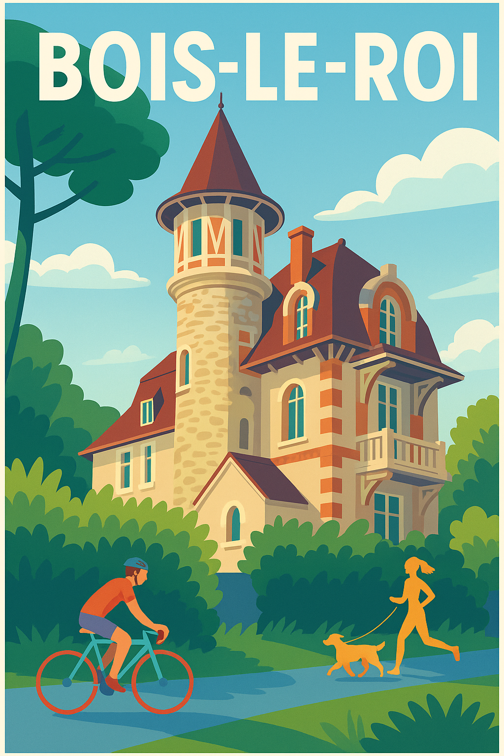 Affiche de Bois-le-Roi - Charme et nature au cœur de la ville