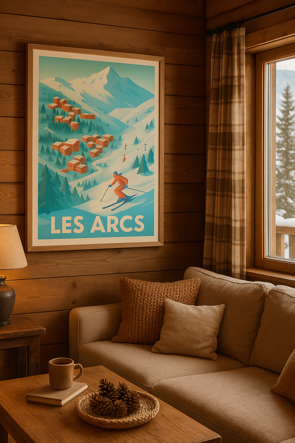 Mise en situation Affiche de Les Arcs - Évasion et glisse en montagne