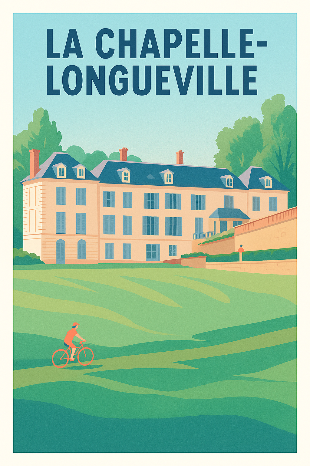Affiche de La Chapelle-Longueville - Douceur et nature à vélo