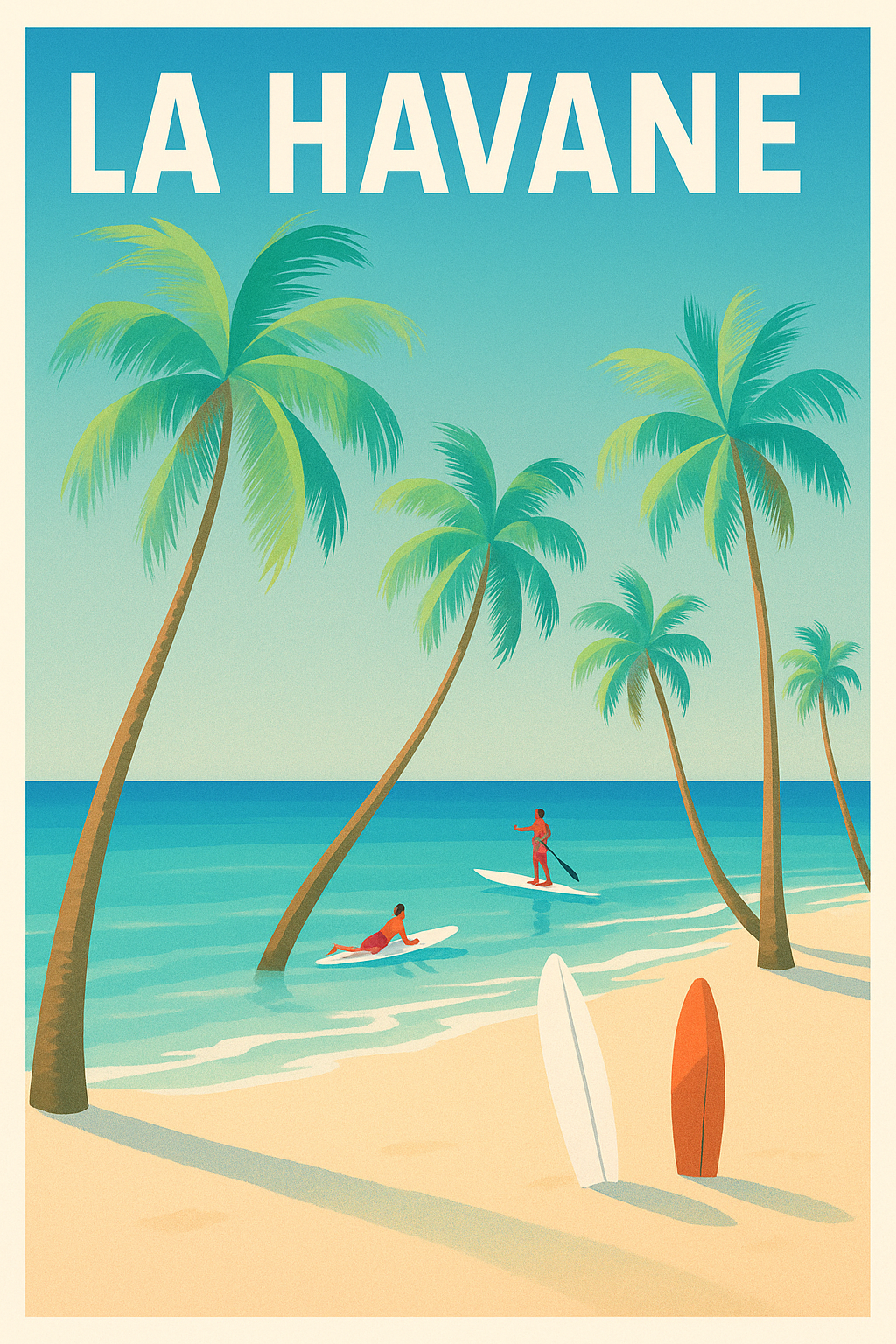 Affiche de La Havane - Évasion tropicale au bord de l'eau