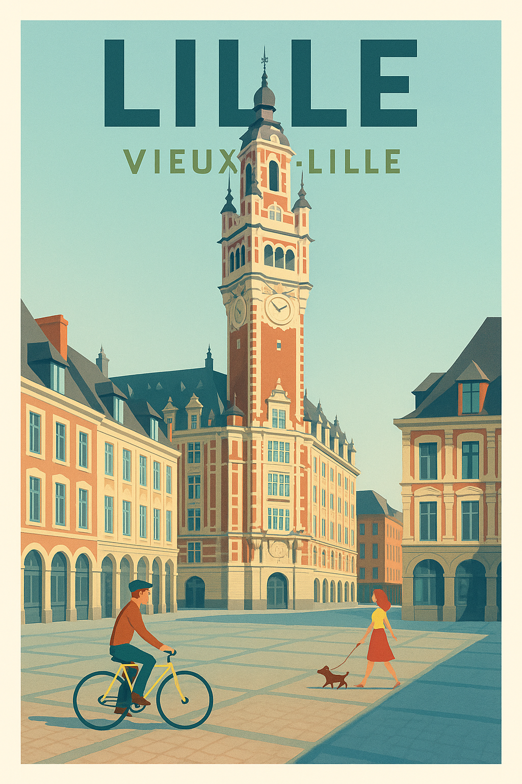 Affiche de Lille - Charme et douceur du Vieux-Lille
