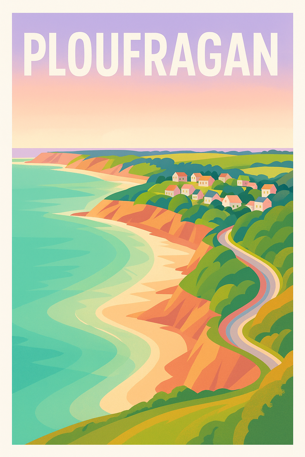 Affiche de Ploufragan - Évasion côtière en Bretagne