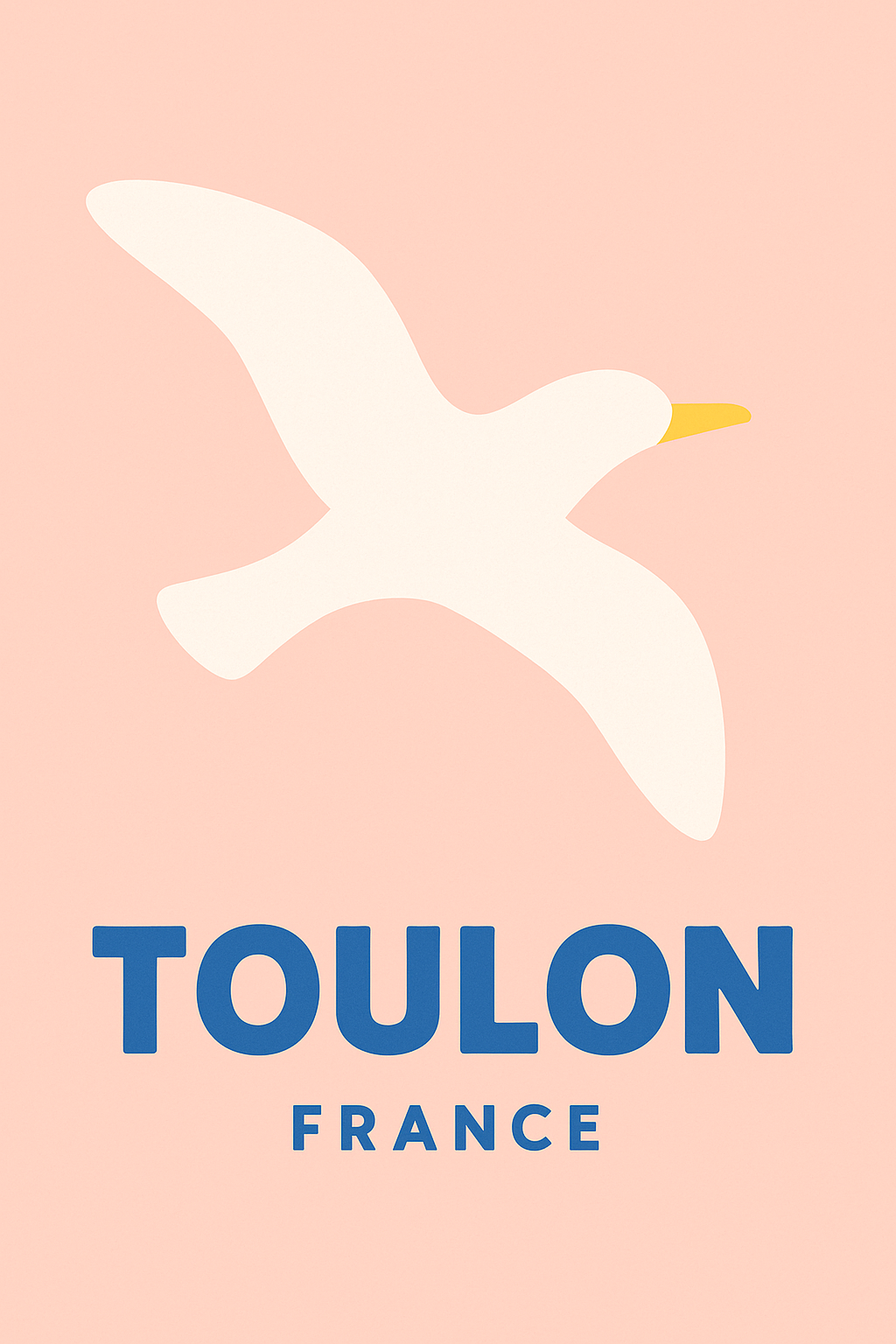 Affiche Toulon — L'élégance marine à portée de vue · poster d'art de Toulon
