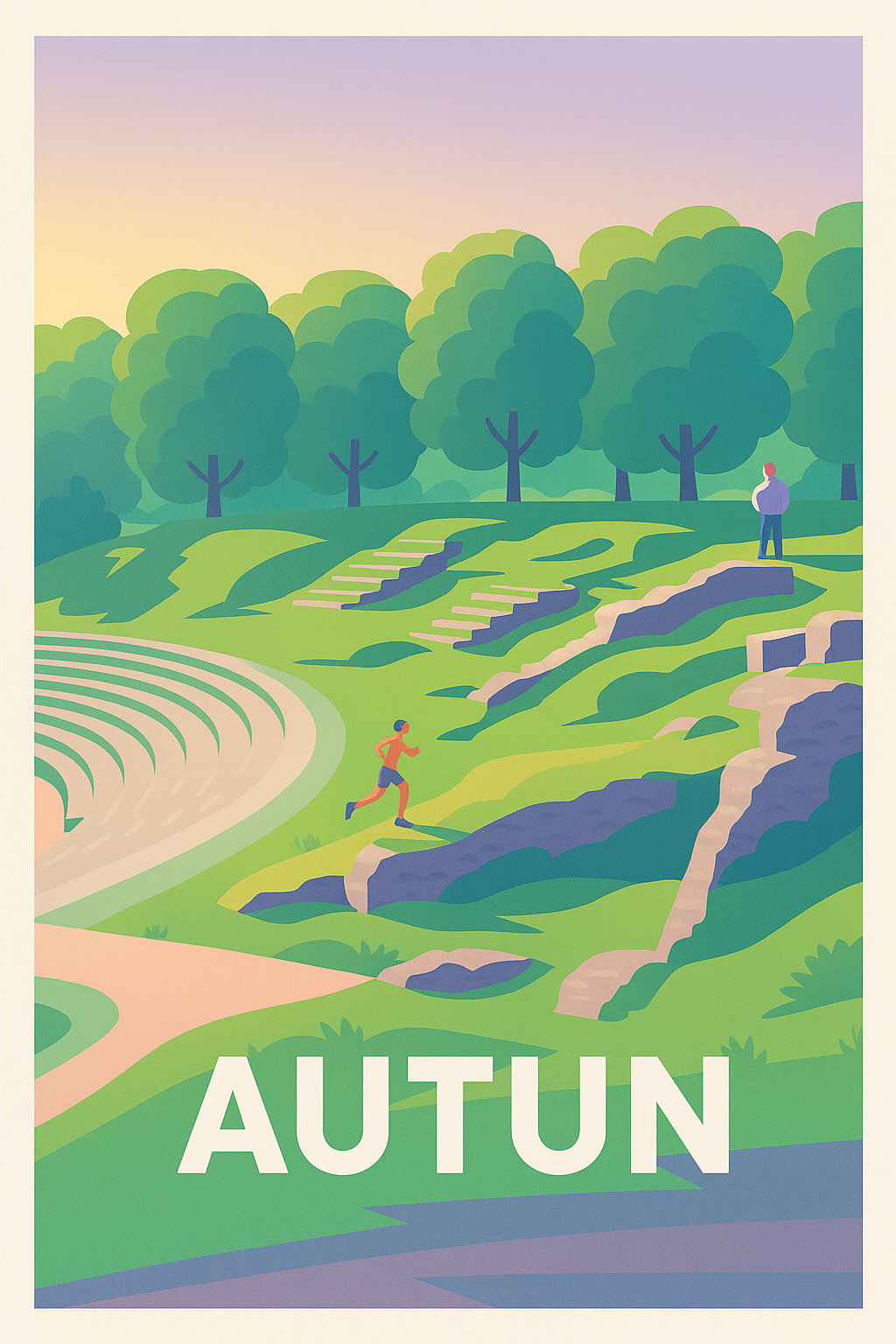 Affiche de Autun - Esprit nature et patrimoine en plein air