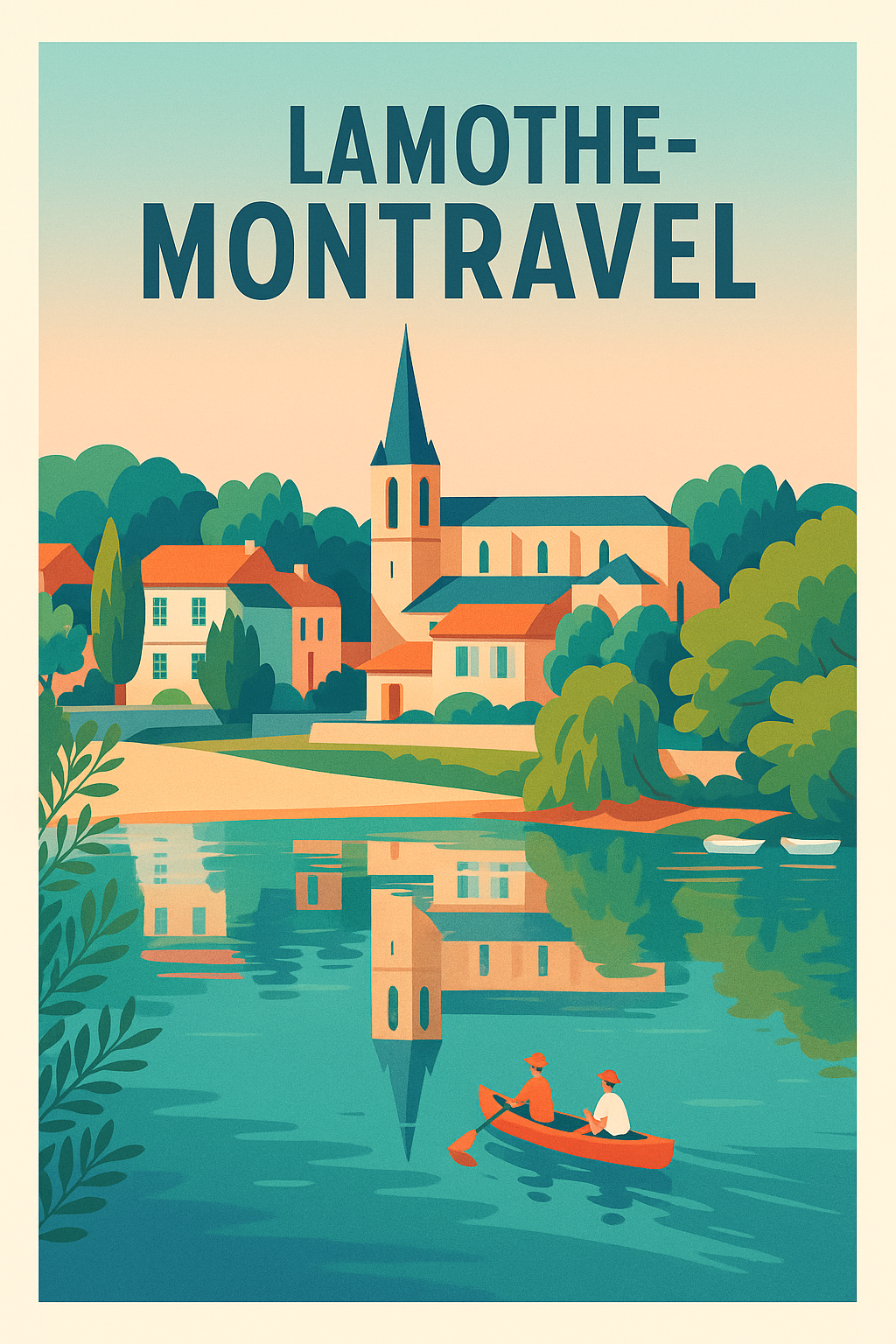 Affiche de Lamothe-Montravel - Havre de paix au fil de l'eau