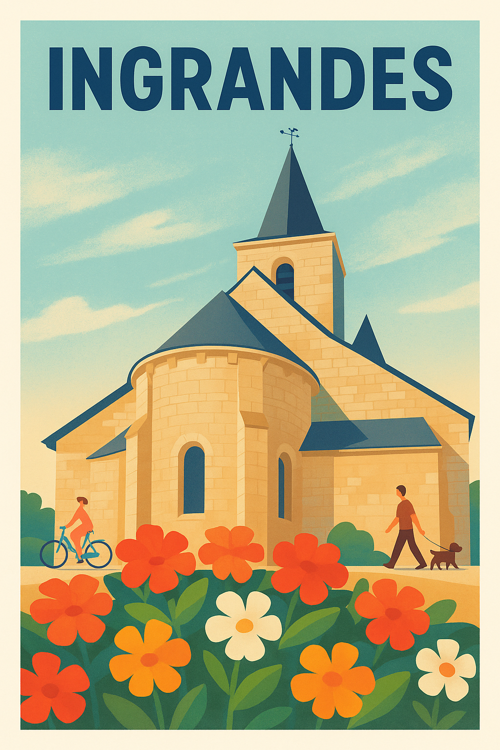 Affiche de Ingrandes - Charme bucolique et patrimoine authentique