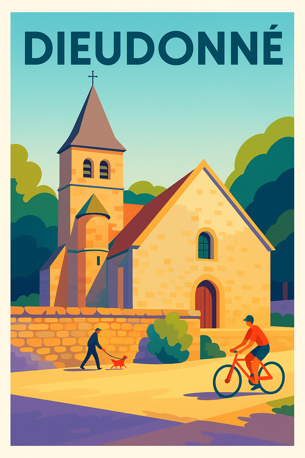 Affiche de Dieudonné - Charme et Sérénité au Cœur du Village