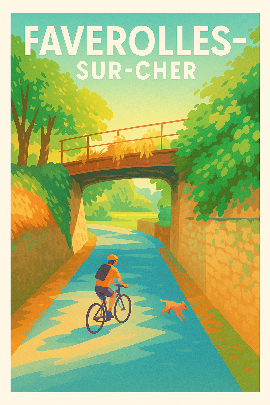 Affiche de Faverolles-sur-Cher - Balade en douceur au fil de l'eau