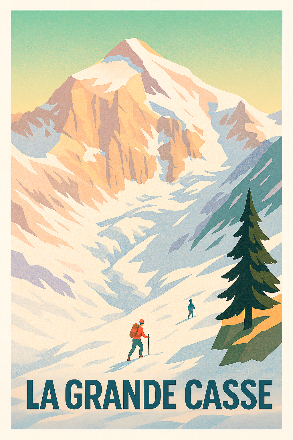 Affiche de La Grande Casse - L'appel majestueux des sommets enneigés