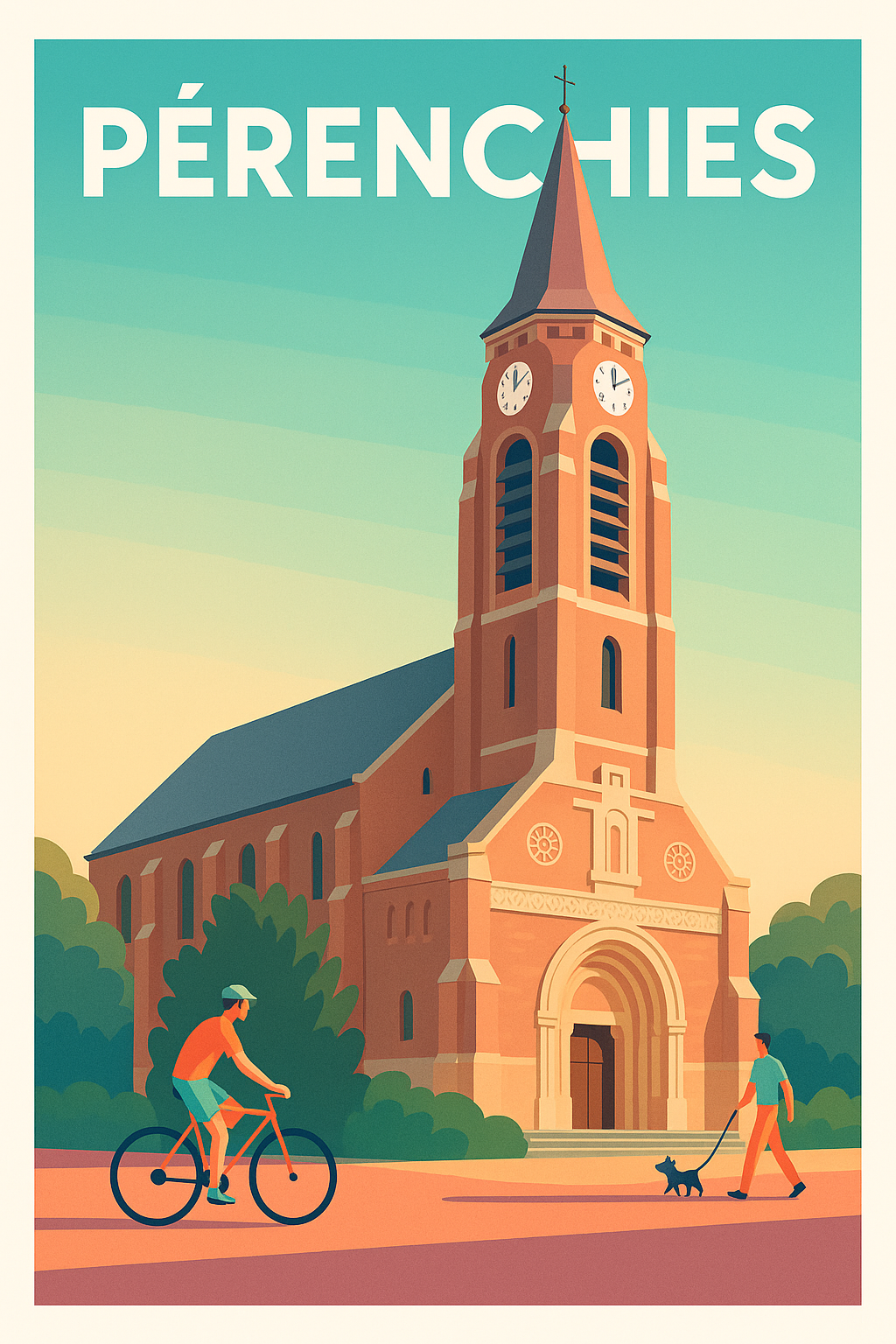 Affiche de Pérenchies - Charme paisible et patrimoine local