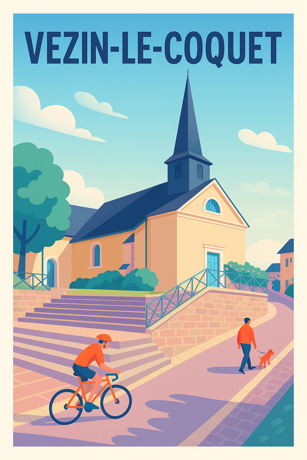 Affiche de Vezin-le-Coquet - Charme et sérénité au cœur du village