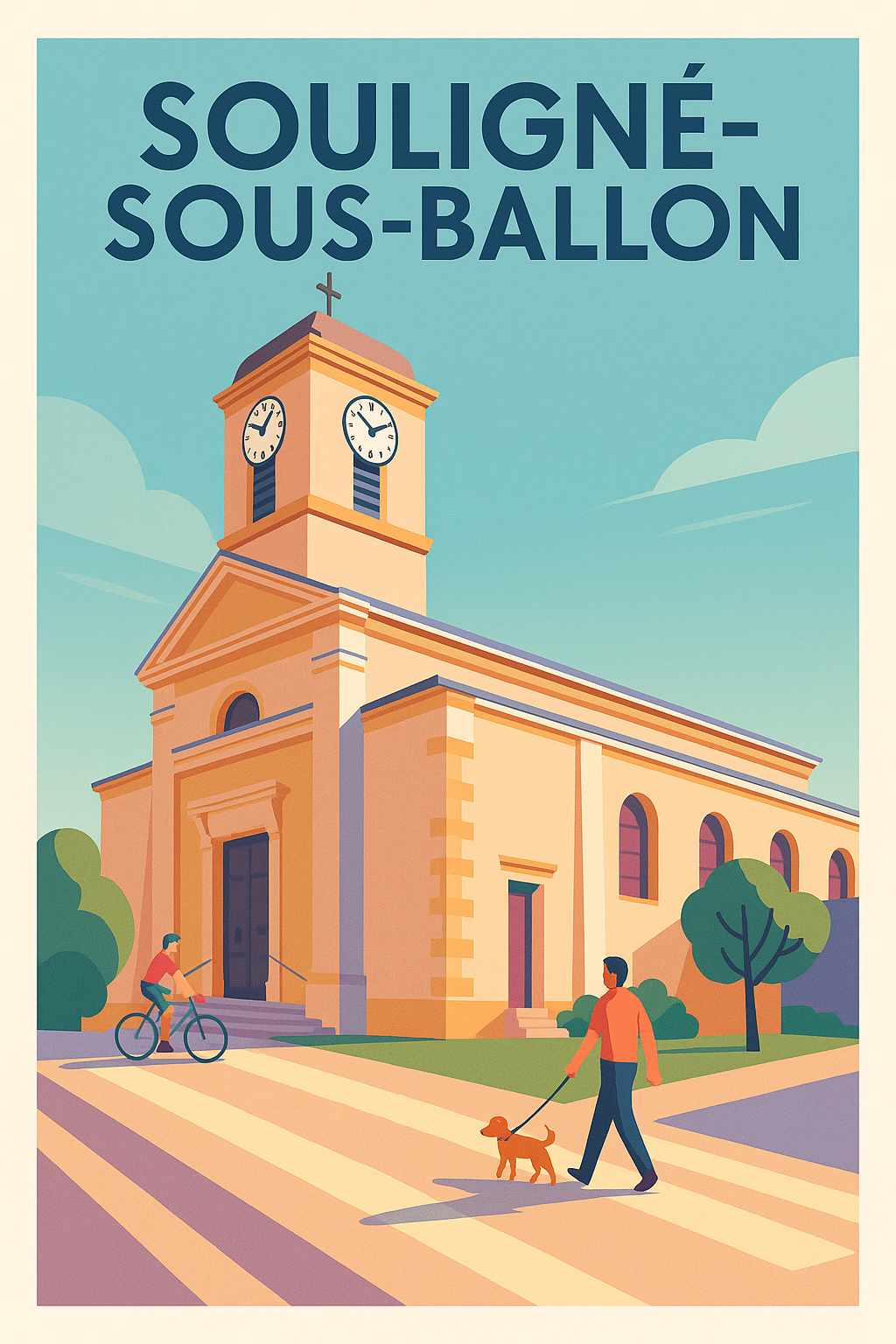 Affiche de Souligné-sous-Ballon - Charme et sérénité villageoise
