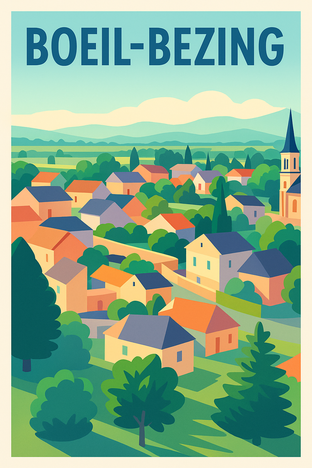 Affiche de Boeil-Bezing - Charme bucolique et nature apaisante