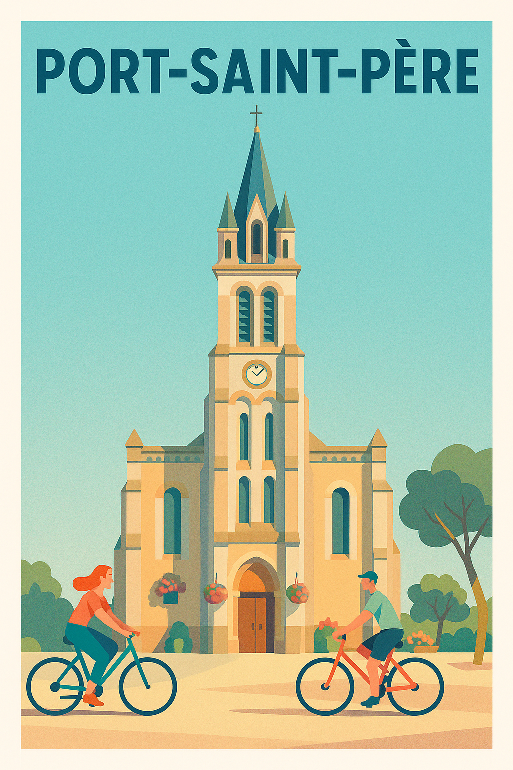 Affiche de Port-Saint-Père - Charme et douceur de vivre en Loire-Atlantique