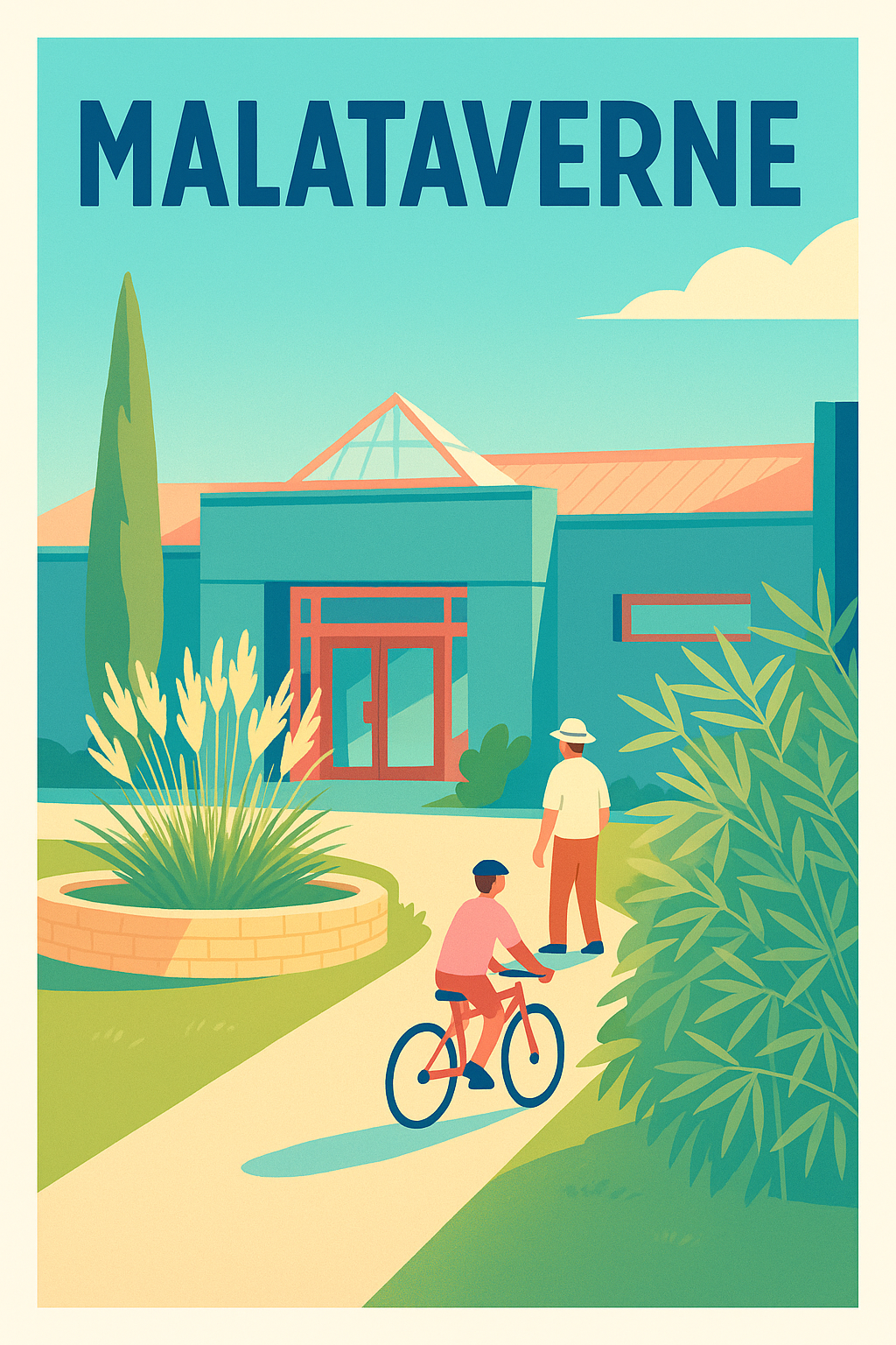 Affiche de Malataverne - Voyage coloré et paisible au cœur de la ville